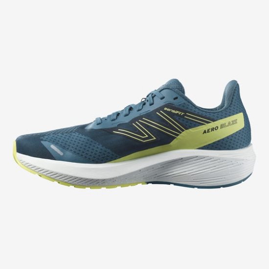 SALOMON L47209100 SHOES AERO BLAZE Blue Ashes Sun Lm Dark US 8 5 L47209100 SHOES AERO BLAZE US 8 5
