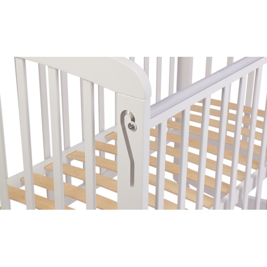 Кроватка Polini kids Simple 304, колесо-качалка, белый — купить в ...