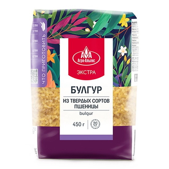 Крупа пшеничная булгур Агро-Альянс Экстра 450 г 4607072715168 — купить ...