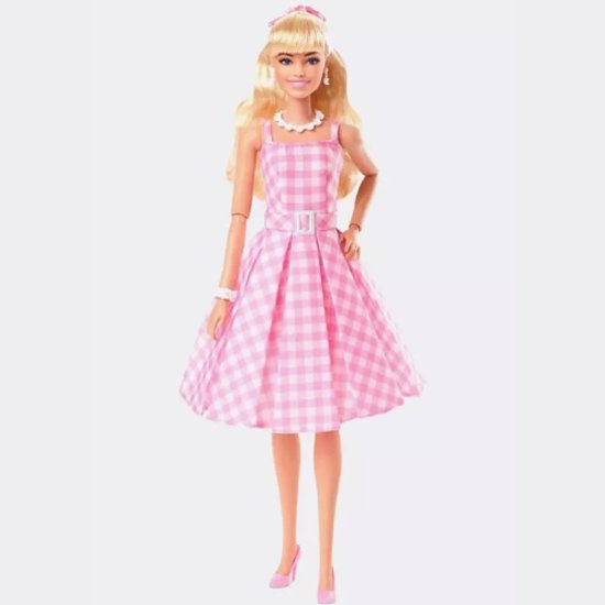 Barbie HPJ96 Movie Pink Gingham Dress