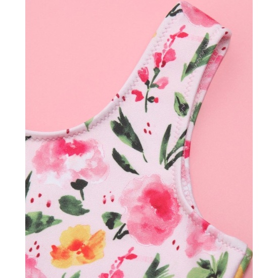 Купить купальник раздельный KAFTAN Цветы для девочки, цвет розовый, размер  116 см 9511585 в интернет-магазине ОНЛАЙН ТРЕЙД.РУ