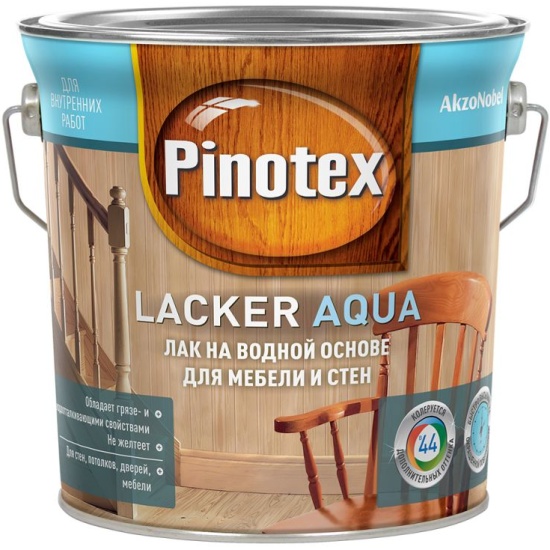 Лак для дерева на водной основе колеруемый Pinotex Lacker Aqua 10 .