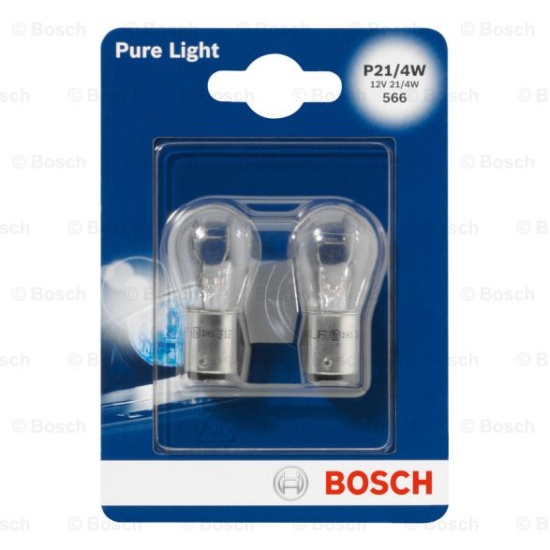 BOSCH Лампа накаливания, фонарь сигнала тормоза Pure Light BL BAZ15d P21/4W 21/4W 12V