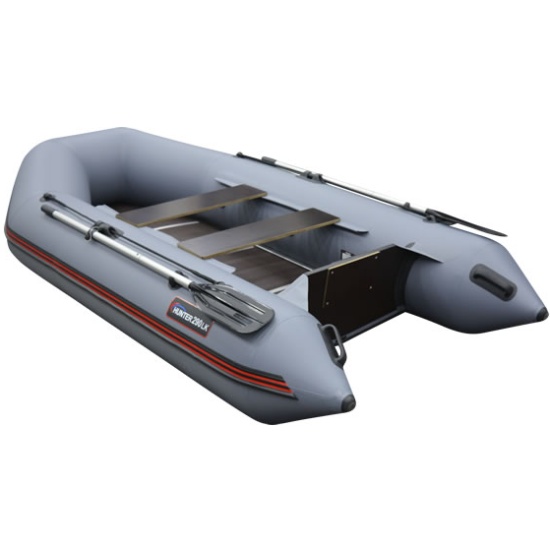 Лодка ПВХ Hunterboat Хантер 290 ЛК, серый — купить в интернет-магазине ...