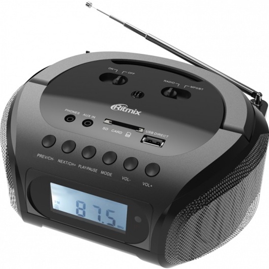 Магнитола Ritmix RBB-020BT черный — купить в интернет-магазине ОНЛАЙН ...
