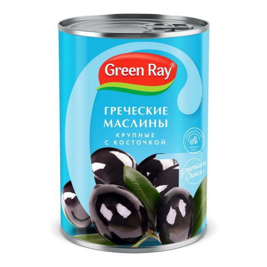 Маслины Green Ray Гигант с косточкой 425 мл — купить в интернет ...