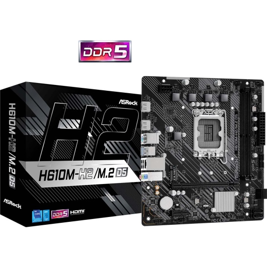 Материнская плата ASRock H610M-H2/M.2 D5 (LGA1700, mATX) — купить в ...
