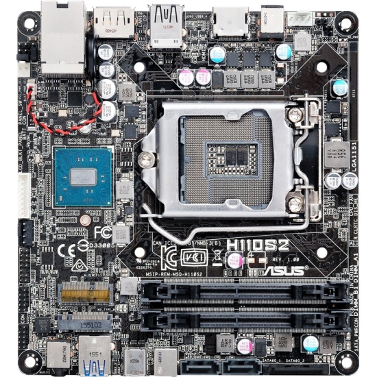 Материнская плата ASUS H110S2 (LGA1151, Mini-STX) — купить по низкой ...