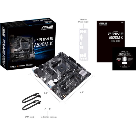 Материнская плата Asus PRIME A520M-K (AM4, mATX) — купить по