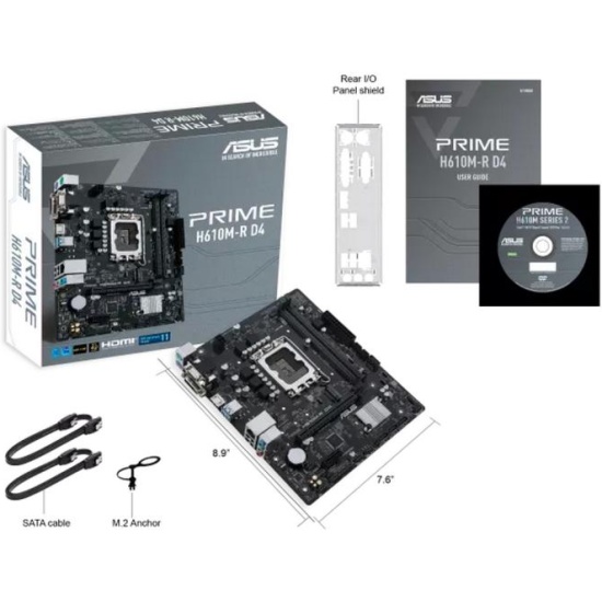 Материнская плата Asus PRIME H610M-R D4-SI (LGA1700, mATX) — купить по ...