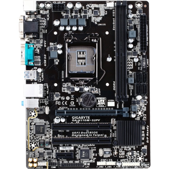 Купить Материнская Плата GIGABYTE GA-H110M-S2PV (LGA1151, MicroATX.