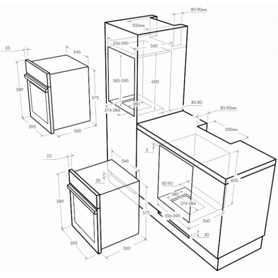 Газовый духовой шкаф Maunfeld MGOG.673B — купить в интернет-магазине ...