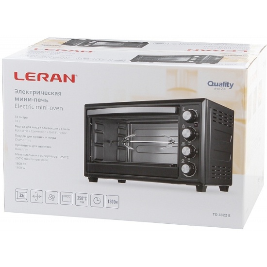 Мини-печь LERAN TO 3322 B — купить в интернет-магазине ОНЛАЙН ТРЕЙД.РУ