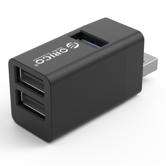 Мини Разветвитель USB ORICO MINI-U32L, черный ORICO-MINI-U32L-BK-BP ...