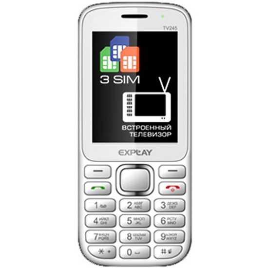 Мобильный телефон Explay TV245 белый - купить в интернет магазине с доставкой, цены, описание, характеристики, отзывы