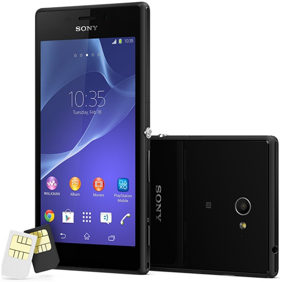 Смартфон Sony Xperia M2 Dual (D2302) Black - купить в интернет магазине с доставкой, цены, описание, характеристики, отзывы
