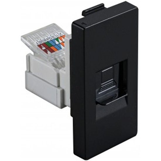 Cat5 Module Box Модуль в рамку Sibling для Интернета черный CAT5 (1/2) (Powermodule ...