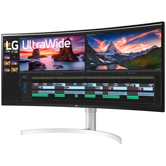 ultra wide white monitor