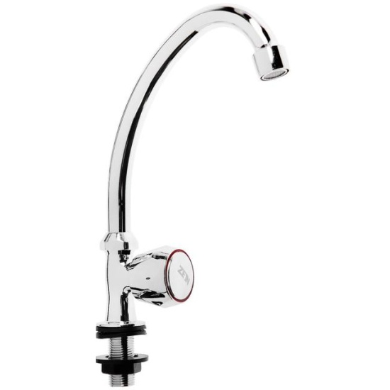 моно КРАН ZEGOR DMX14-A, Кухня, 1/2", гайка, хром