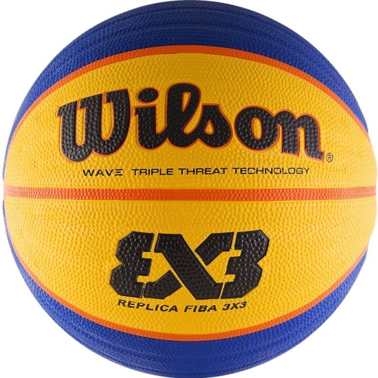 Мяч баскетбольный WILSON FIBA3x3 Replica, размер 6, сине-желтый ...
