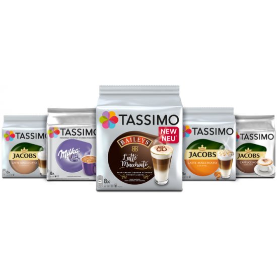 Набор кофе в капсулах Tassimo Кофе с молоком 5 уп 8 порций (для ...