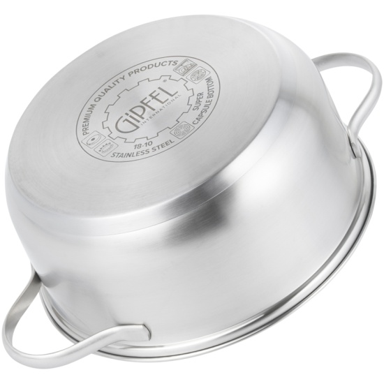 Набор посуды GIPFEL AZALEA 51061 (ковш, кастрюли, крышки), нержавеющая ...
