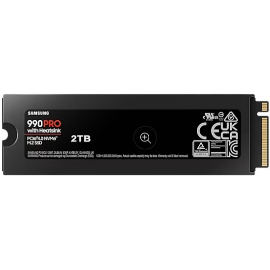 SSD Samsung M.2 990 PRO 2TB PCIe 4.0 x4 V NAND TLC with heatsink MZ V9P2T0CW