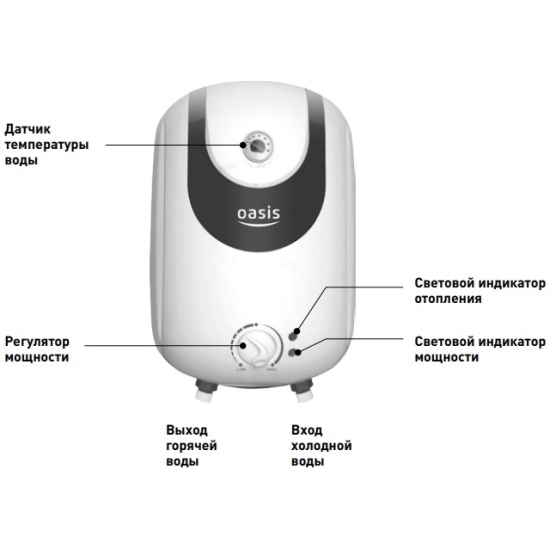 Водонагреватель оазис 10 литров как устанавливать