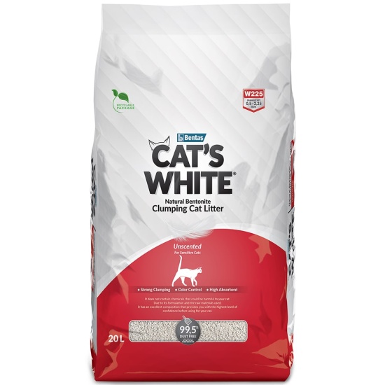 Наполнитель для кошачьих туалетов Cat's White Natural комкующийся ...
