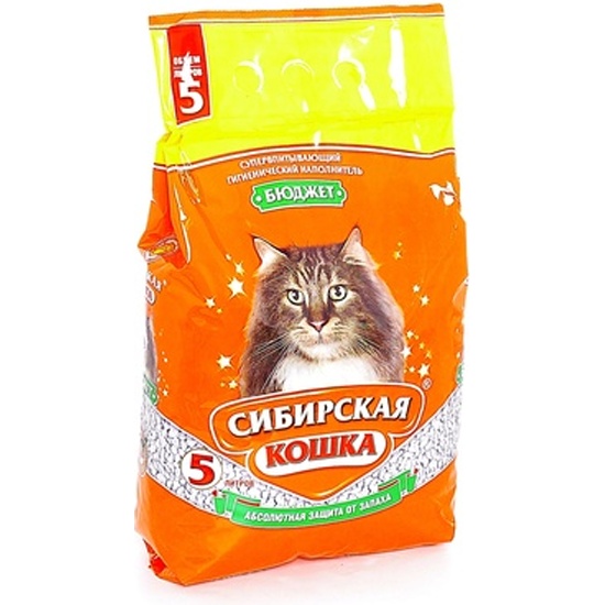 Наполнитель для кошачьего туалета сибирская кошка комфорт