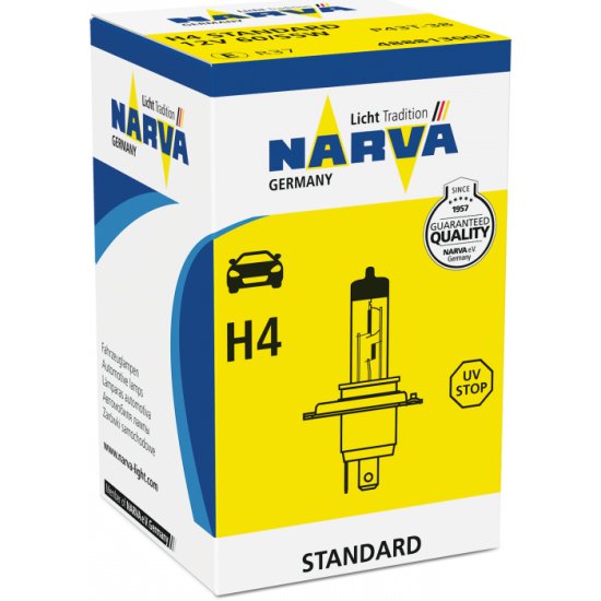 Лампа галоген H4 12В 60/55 Вт "Narva" Standard