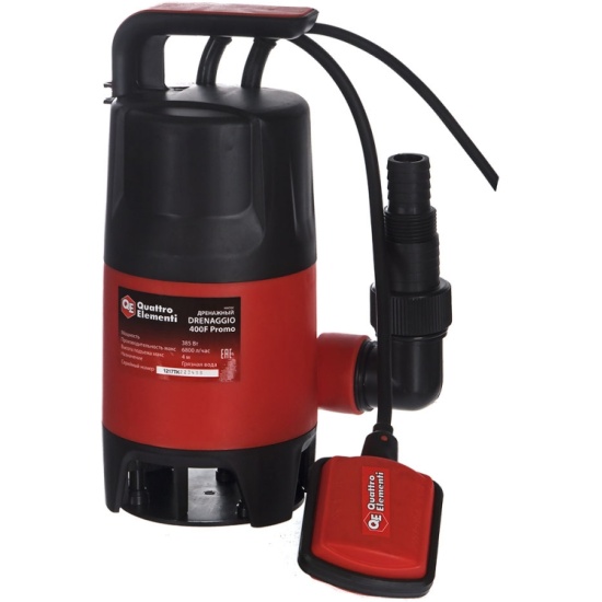 Насос дренажный QUATTRO ELEMENTI Drenaggio 400 F Promo 910-461 — купить ...
