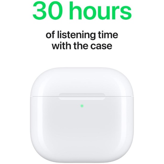 Наушники Apple AirPods 4 MXP63LL/A Белые — купить по низкой цене в