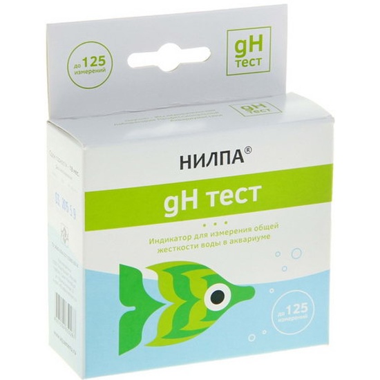Тест НИЛПА gH индикатор для измерения общей жесткости воды в аквариуме ...