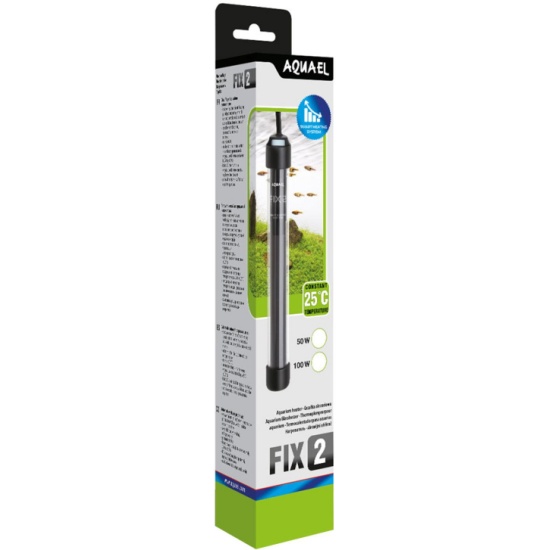 Купить нагреватель для аквариума 10 - 50 л AQUAEL FIX 2 50W (стеклянный ...