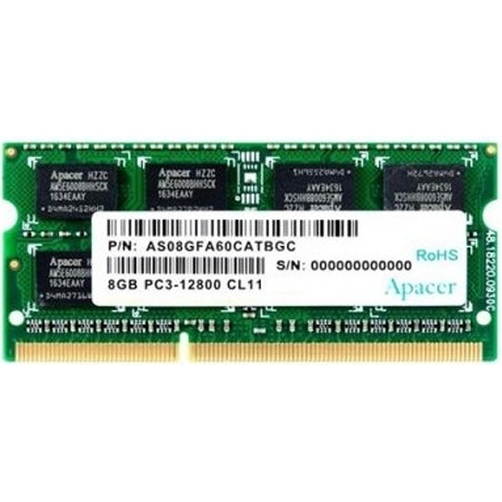 Оперативная память SO-DIMM DDR3 Apacer 8Gb 1600MHz pc-12800 CL11 512x8 ...