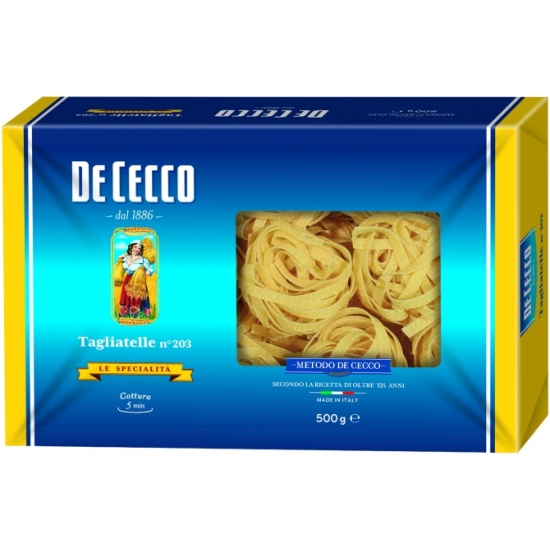 Паста De Cecco Tagliatelle (Тальятелле) 500 г — купить в интернет ...