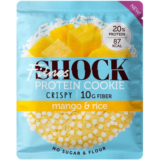 Печенье FITNES SHOCK CRISPY, 30 гр, манго-рис — купить в интернет ...