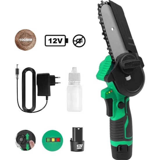 Пила цепная аккумуляторная Zitrek GreenSaw 12 (12В, 1.5Ач Li-ion аккум ...
