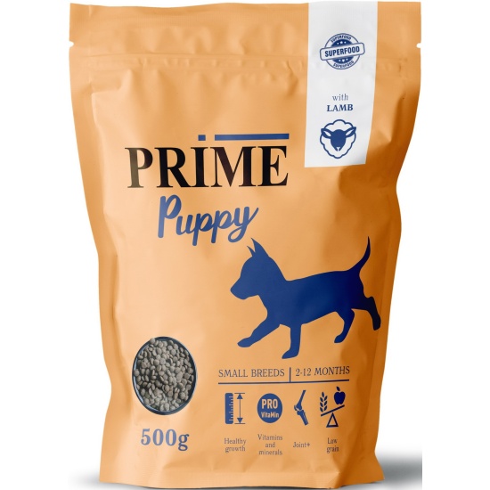 Корм сухой PRIME PUPPY SMALL для щенков мелких пород ягненок 500г ...