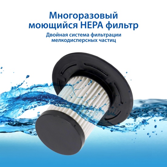 Пылесос автомобильный Goodyear GY-VC-02, 3 насадки + турбо-щетка ...