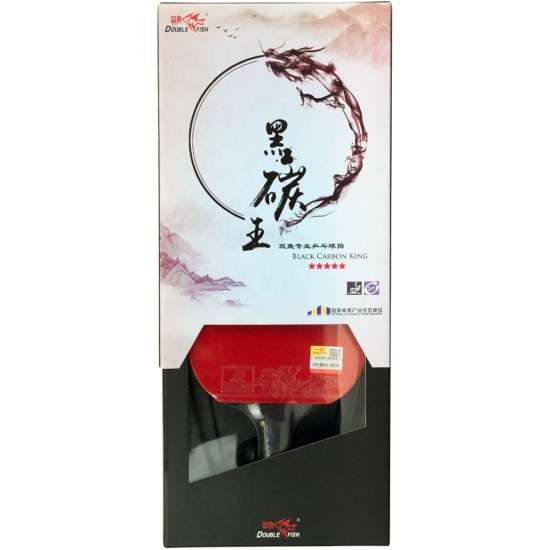 Ракетка для настольного тенниса Double Fish Black Carbon King Racket 5 ...