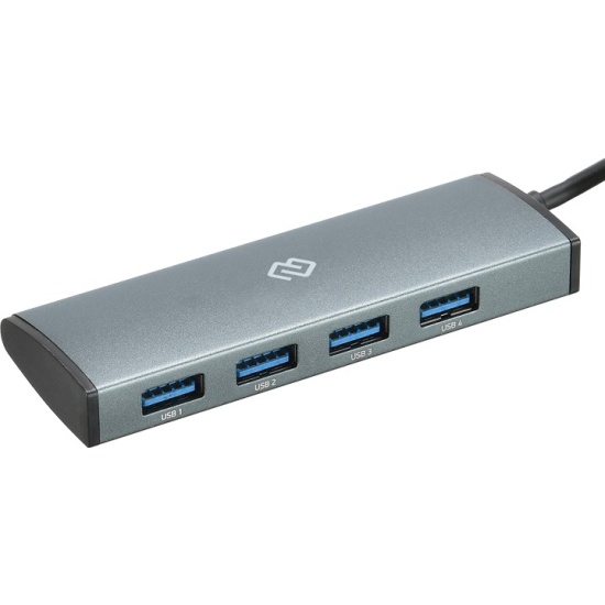  USB Digma HUB-4U3.0-UC-G 4порт. серый —  в интернет .