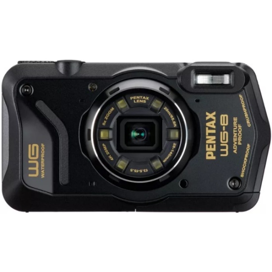 Водонепроницаемый фотоаппарат Pentax WG-8 GPS black S0001491/S0001509 ...