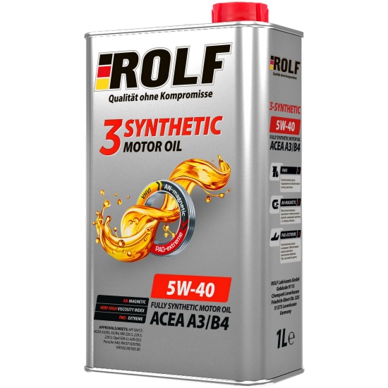  масло ROLF 3-synthetic 5W-40 синтетическое 1 л —  в .