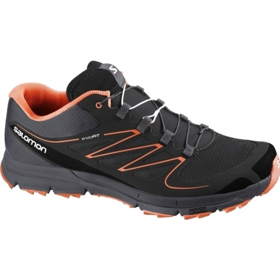 Кроссовки SALOMON SENSE MANTRA BLACK/AUTOBAHN/OR мужские, рус. размер 44,5  — купить в интернет-магазине ОНЛАЙН ТРЕЙД.РУ