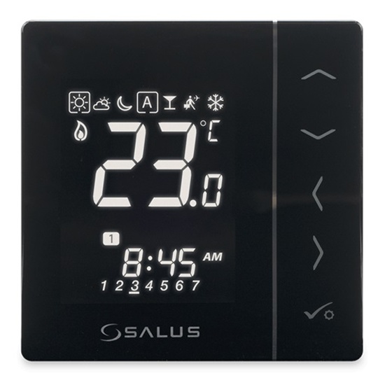 Терморегулятор SALUS CONTROLS SALUS VS30B (черный) — купить в интернет ...