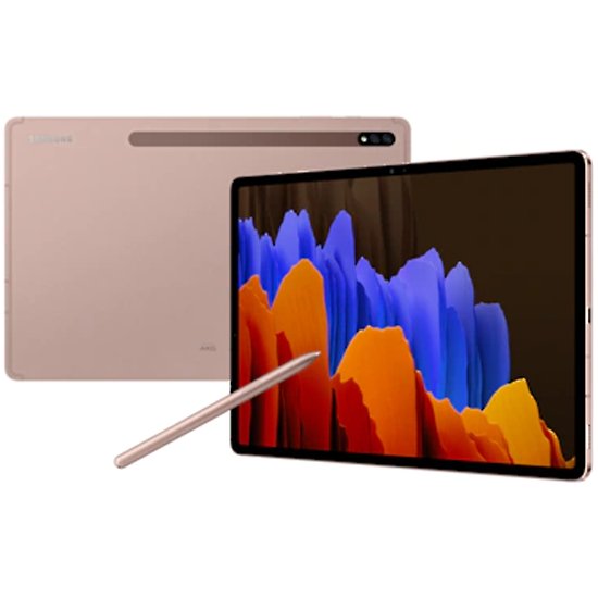 Планшет Samsung Galaxy Tab S7+ 12.4 SM-T975 128Gb LTE (2020) (бронза ...