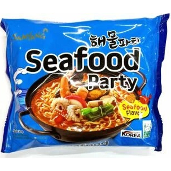 Лапша быстрого приготовления Samyang Seafood Party со вкусом ...