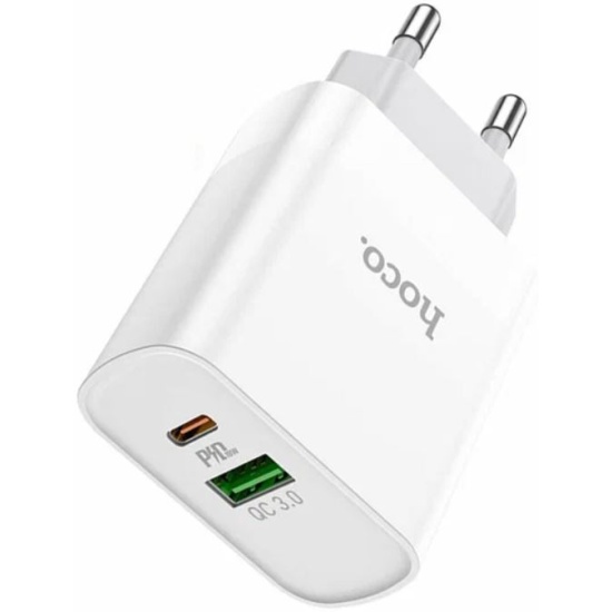 СЗУ HOCO C80A Rapido PD+QC3.0 charger, white